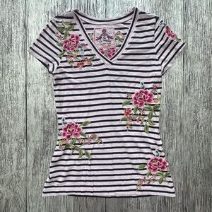 (LIKE NEW) Johnny Was JWLA Embroidered Floral Top SMALL